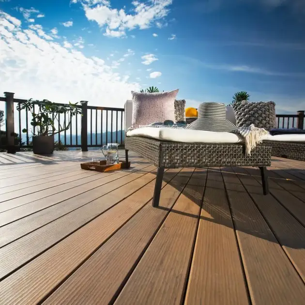 Wpc 3D Hollow Square Deck Flooring